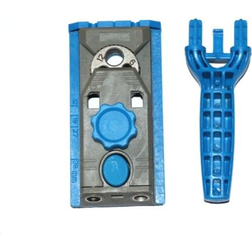 Oblique Hole Locator Multi-function Wood Work Tool Jig Pocket Hole System for Wood Working Drill Round Tenon Locator