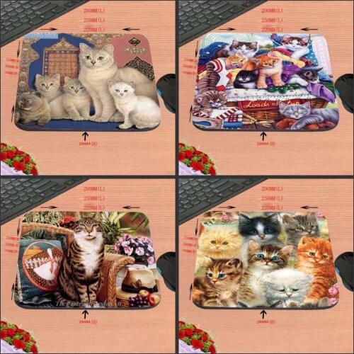 Cat On The Persian Carpet Interesting Pattern Designs Mouse Pad Gaming Or Office Mice Play Mats Mouse Pad Gamer Rectangle Mats