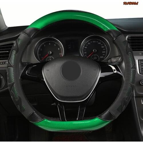 KAHOOL Microfiber Leather Car Steering Wheel Cover For Toyotas Corolla CHR Avensis RAV4 Auris Yaris Land Cruiser Prado