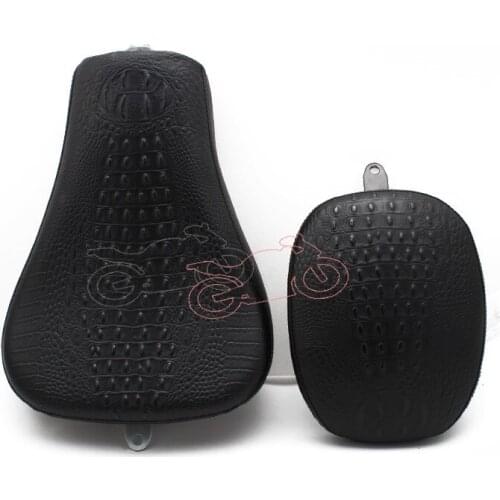 Driver Leather Pillow Solo Seat Cushion Passenger Cushion for Harley Sportster Forty Eight XL1200 XL883 XL 883 72 48 2004-2019