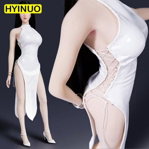 1/6 Scale Woman Clothing Model Accessories Female Dress Sexy Cheongsam Clothes Clothing Set For 12" Female Figure Body Doll