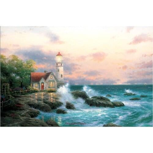 Beacon Of Hope - Counted Cross Stitch Kits - Crafts Color DIY Handmade Needlework for Embroidery 14 ct Aida Sets