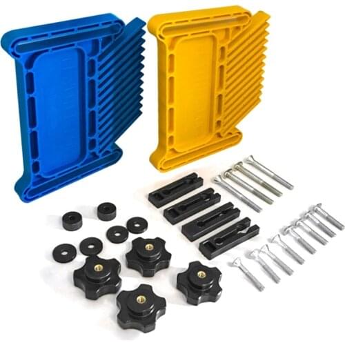 2-Piece Double Feather Positioning Plate Adjustable Woodworking Safety Device Fixed Cutting Tool