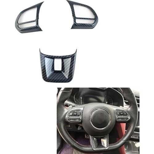 NEW-3Pcs/Set ABS Car Steering Wheel Button Cover Sticker Interior Decoration for MG5 MG6 MG HS ZS Car Styling