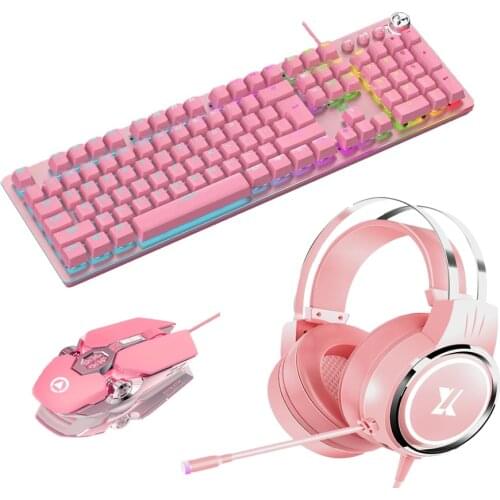 New Mechanical Keyboard Spill-proof and Hot Swap Axis Keyboard Luminous RGB Wired Mechanical Keyboard for Office E-sport PC