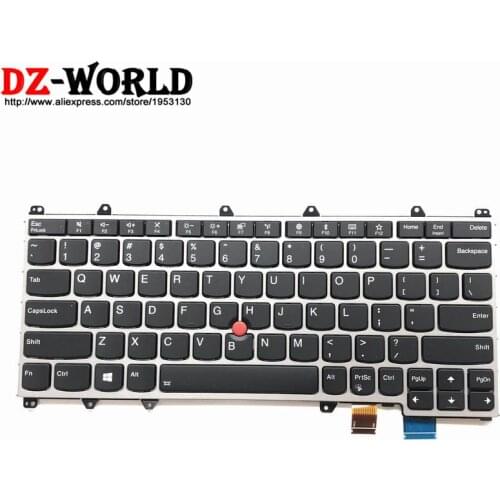New Original US English Backlit Keyboard for Thinkpad X380 Yoga 4th Yoga 370 Backlight Teclado 01HX100 SN20P38796 01HW655