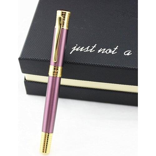 New luxury Fountain Pen 0.5mm Nib Metal Pen Golden Color Sign Pens and Elegant Upscale Golden ink Pen