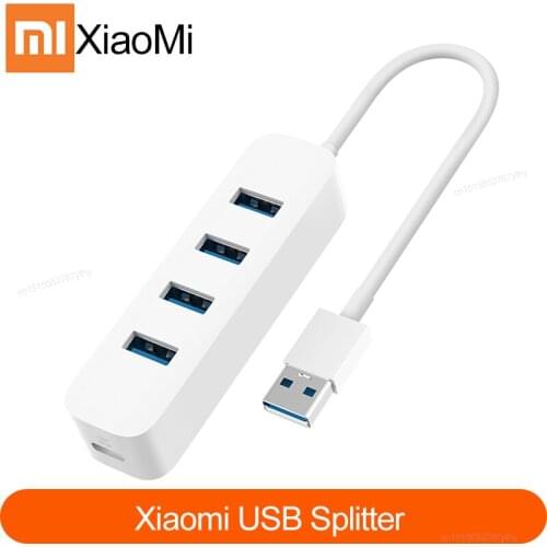 Original Xiaomi mijiaUSB3.0 distributor 4 high-speed transmission USB-C external power supply supports Windows Mac OS smart home