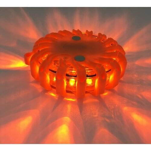 Rechargeable Car Strobe Light Flashing Road Warning Lights Emergency Safety Flashlight Magnet Adsorption 750mAH Battery