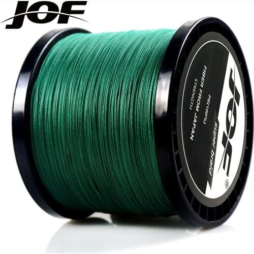 JOF 300M 500M 1000M PE Braided Wire Multifilament Fishing Line 8 Strands 4 Strands Fishing Tackle
