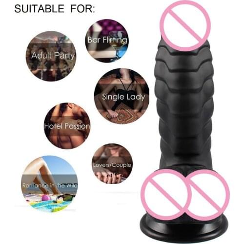 Realistic Dildo, Lifelike Silicone Dildo With Suction Cup Ultra-soft Flexible Adult Sex Toy For Vaginal G-spot And Anal Play