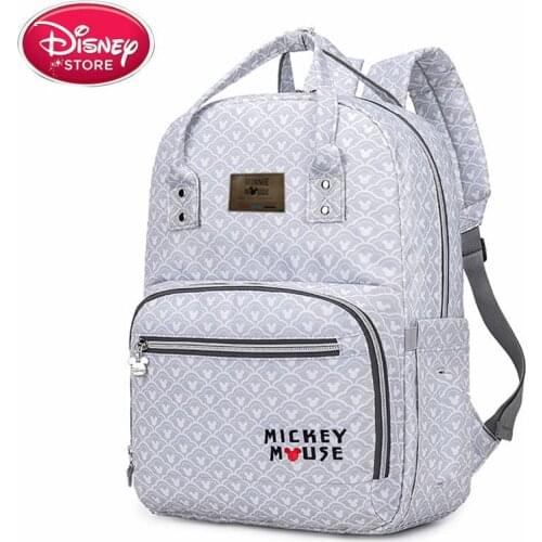 Disney Nappy Backpack Bag Mummy Large Capacity Bag Mom Baby Multi-function Waterproof Outdoor Travel Diaper Bags For Baby Care