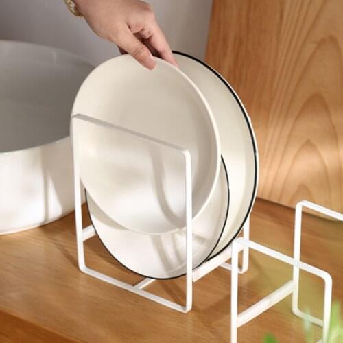 Dish Drain Rack Bowl Plate Drying Stand Kitchen Utensil Drainer Board Pot Pan Storage Organizer Black/white
