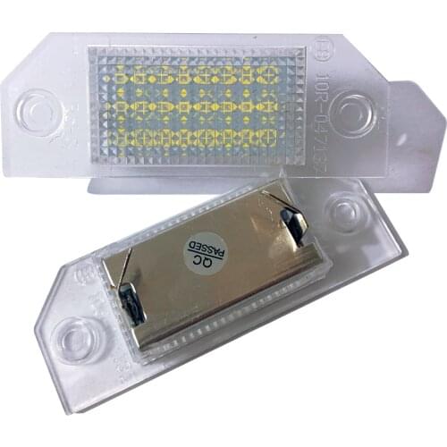 12V LED License Plate Light for ford Focus MK2 03~08 for ford Focus C-MAX 03~ Auto Number plate lamp Tail Light high power LED