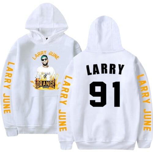 Trend Larry June Print Hoodie Autumn Winter Holiday Men/Women Hooded Streetwear Casual Style Sweatshirts Kids Pullovers Tops