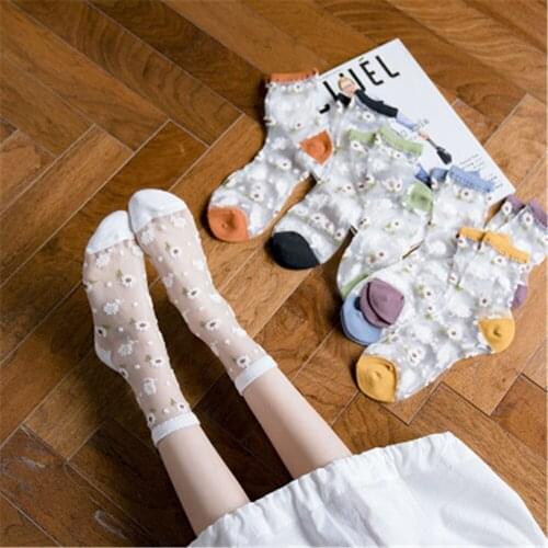 Slim and transparent glass stockings for Japanese and Korean ladies HY001