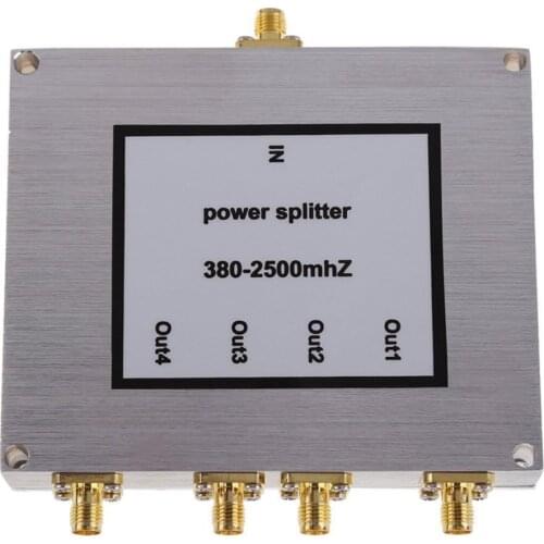 4-Way SMA Power Divider GSM CDMA 3G Signal Booster Splitter 380-2500MHz SMA Female Signal Repeater Divider RF SMA Connector
