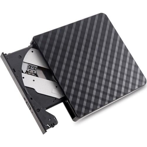 External DVD Drive, USB 3.0 CD DVD +/-RW Optical Drive Burner Slim CD/DVD ROM Rewriter Writer Reader Portable for Laptop PC