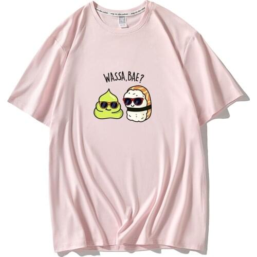 Girl Funny Cartoon Shirt Mom Avocado Bady Summer White T-shirt Women Cotton Super Soft Casual Lady Tops Hipster Tees