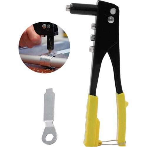 Stainless Steel Riveter Gun Manual Rivet Gun Kit Blind Hand Tool Gutter Pull Willow Gun Metal Woodworking Hand Tool Repair Kit