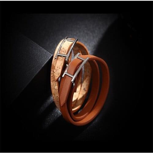 ZG New Fashion Ladies Leather Bracelet Personality Simple Bracelet Wild Explosion Accessories Mujer