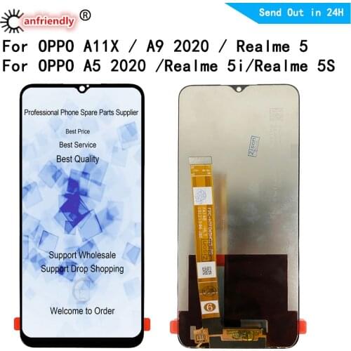 LCD for OPPO A11x / A9 2020 / Realme 5 5i 5S / A5 2020 Realme5 LCD display touch panel screen digiziter sensor assembly lcds