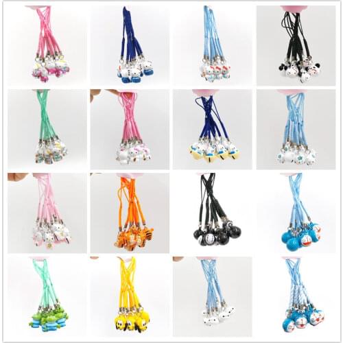 10PCS Nighrmare Jack Totoro Sesame Street Elmo Little Twin Star Sully Cell Phone Strap Christmas Tree JINGLE BELLS Toy