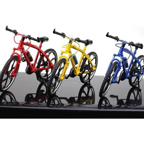 3 pcs Mini Finger MTB / Road Bicycle Toys Cute Metal Bikes Model Bike Tech Decor Excellent Bmx Toys for kids Gift