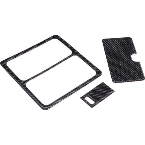 Car Mirror auto mirror accessories 3Pcs Carbon Fiber Reading Light Panel Cover Modified Trim Fit for Nissan 350Z Hard Roof