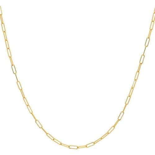 Real 925 sterling silver 41cm 46cm square link chain women simple European Modern Cable Chain Necklace for festival