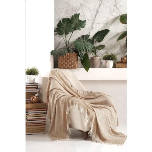 Beige Ethnic Cotton Seat Sofa Cover 170x220 cm For All Seasons Suitable for Use To Clean Easy Quick Dry Washing Machine Couch Furniture Living Room Luxury