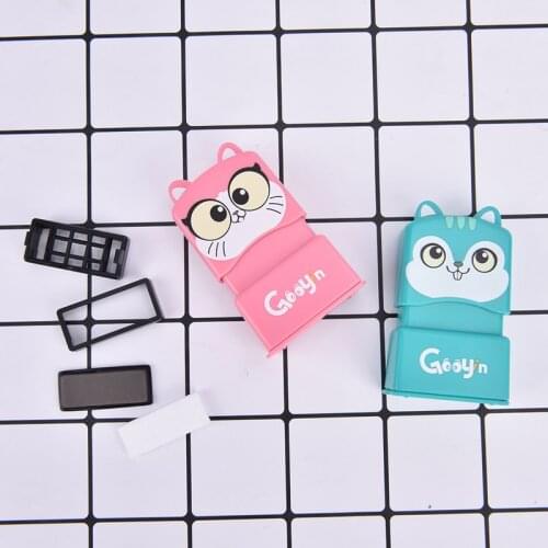 Engraved Waterproof Non-fading Kindergarten Cartoon Clothing Name Seal Customized Name Stamp Paints Personal Student Child Baby