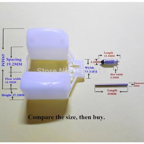 HMHonda Motorcycle Keihin carburetor plastic float and needle valve kit for CBT125/250CC CBX250 CB750 CBX400F