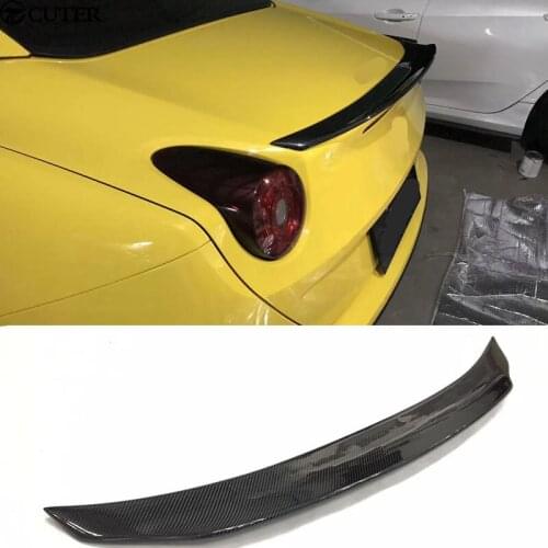 California Carbon Fiber Car body kit Rear Trunk Spoiler Lip Wing For Ferrari California 08-14