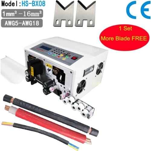 Wire Stripping Peeling Machine for 16mm2 Electric Cable Big Copper Wire Stripping and Cutting Machine with Extra Knife