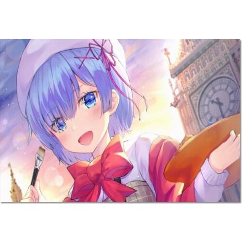 New Arrival Custom Re Zero Poster Home Decoration Fashion Silk Fabric Wall Poster 27X40cm30X45cm