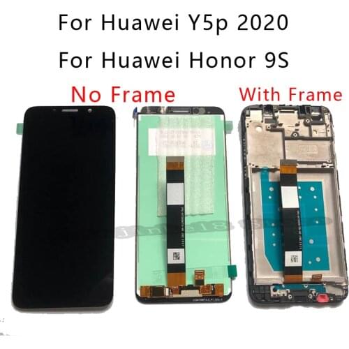 Original 5.45" For Huawei Honor 9S DUA-LX9 LCD Display Touch Screen Digitizer Assembly For Huawei Y5P 2020 With Frame Repair kit