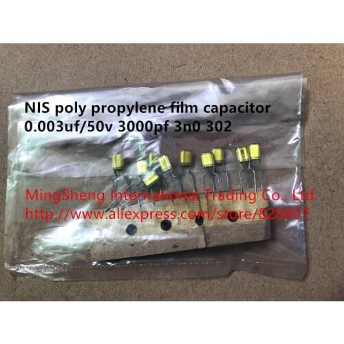 Original new 100% poly propylene film capacitor 0.003uf50v 0.003uf/50v 3000pf 3n0 302 (Inductor)
