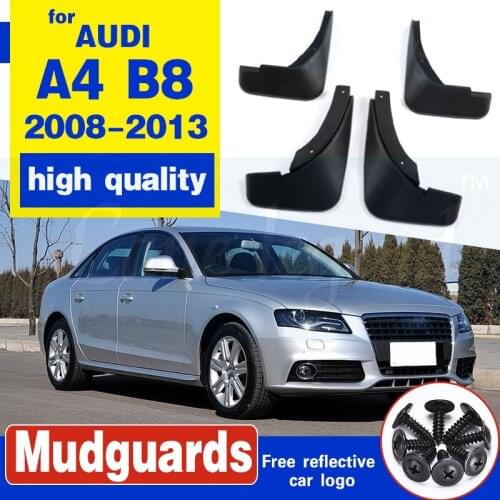 FRONT REAR MUD FLAP MUD FLAPS FIT FOR AUDI A4 B8 2008 2009 2010 2011 2012 2013 SPLASH GUARDS MUDGUARDS FENDER ACCESSORIES SEDAN