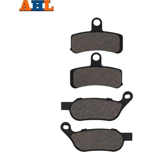 AHL Motorcycle Front Rear Brake Pads for Harley Fat Boy FLSTF FLSTFB Heritage Softail Custom Slim FLS FLSTC FXST FXSTC FLSTN