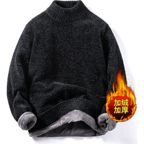 Turtleneck Sweater Men New Plus Velvet Thick Warm Korean Version Of The Trend Of Personality Autumn Winter Sweater