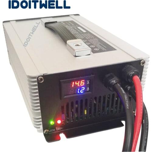 Customized led display 36V battery charger MAX 40A automatic charger lead acid lifepo4 lithium ion 36v forklift battery charger