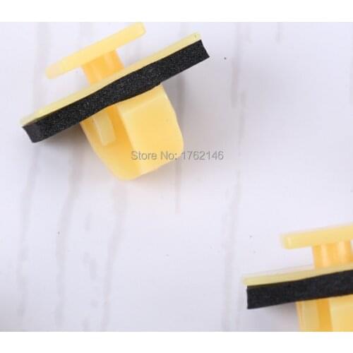 50PCS Rocker Moulding Clip Nylon Car Fastener Buckle With Sealer for Hyundai 87758-35000 Accent, Santa Fe & Tiburon 1995