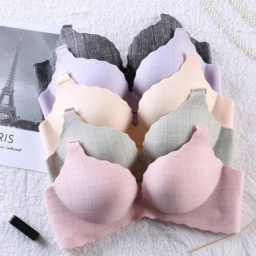 Women Seamless Bras Push Up Lingerie Wire Free Bra Fashion Bralette Striped Female Underwear Intimates