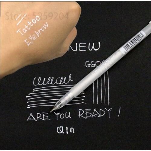 1pcs Permanent Makeup tattoo white Marker Pens Waterproof Skin Positioning Marker Pen Microblading Accessories Tattoo Marker Pen