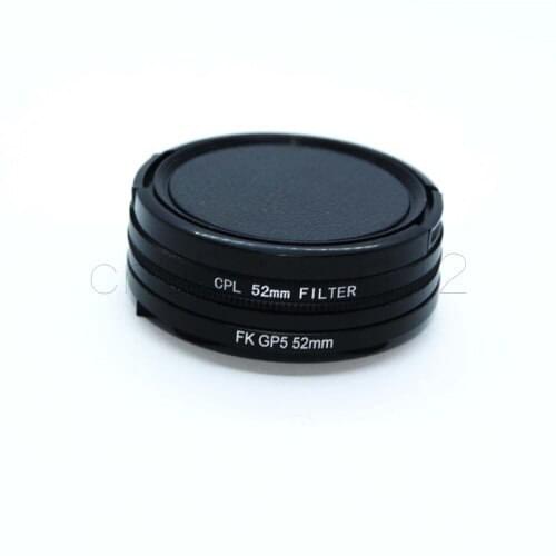 4 in 1 Go Pro Hero 5/6 52mm UV CPL Filter Adapter Ring Lens Protective Cap for Gopro Hero 5 Hero 6 Action Camera Accessories