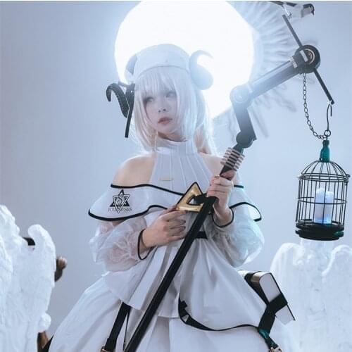 Arknights Nightingale Cosplay Costume Gorgeous Dress Lovely Outfit Anime For Shows And Halloween Christmas Carnival Party
