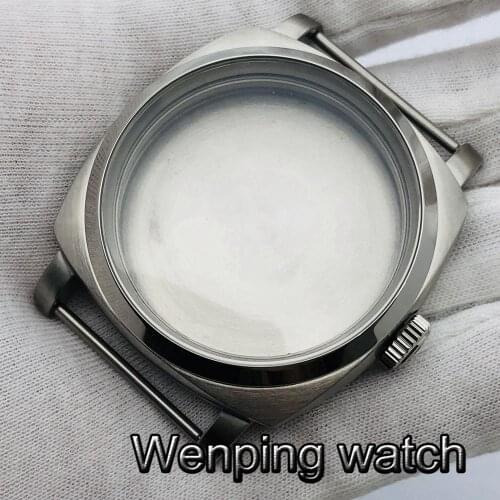 47mm silver sterile case Fit ETA 6497/6498 Seagull ST3600 ST3620 Hand-Winding movement