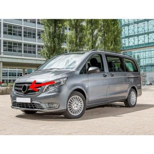 For Mercedes w447 Grill Star Emblem Front Grille Badge V Class 2014-2021 Vito Viano Aftermarket A2078170016