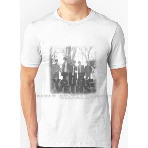 The Young Veins Merch ( White ) T Shirt 100% Pure Cotton Young Veins Ryan Ross Brendon Urie Panic Disco
